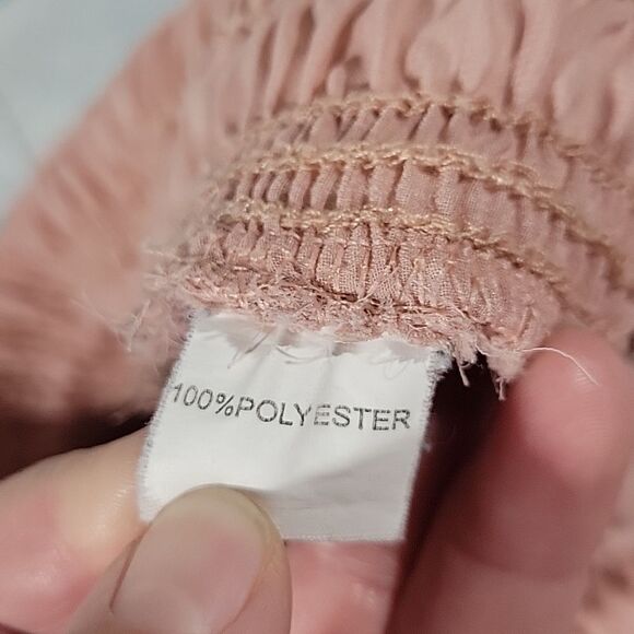 Pinup-Girl Long Sheer Dusty Rose Skirt One Size - Picture 6 of 7